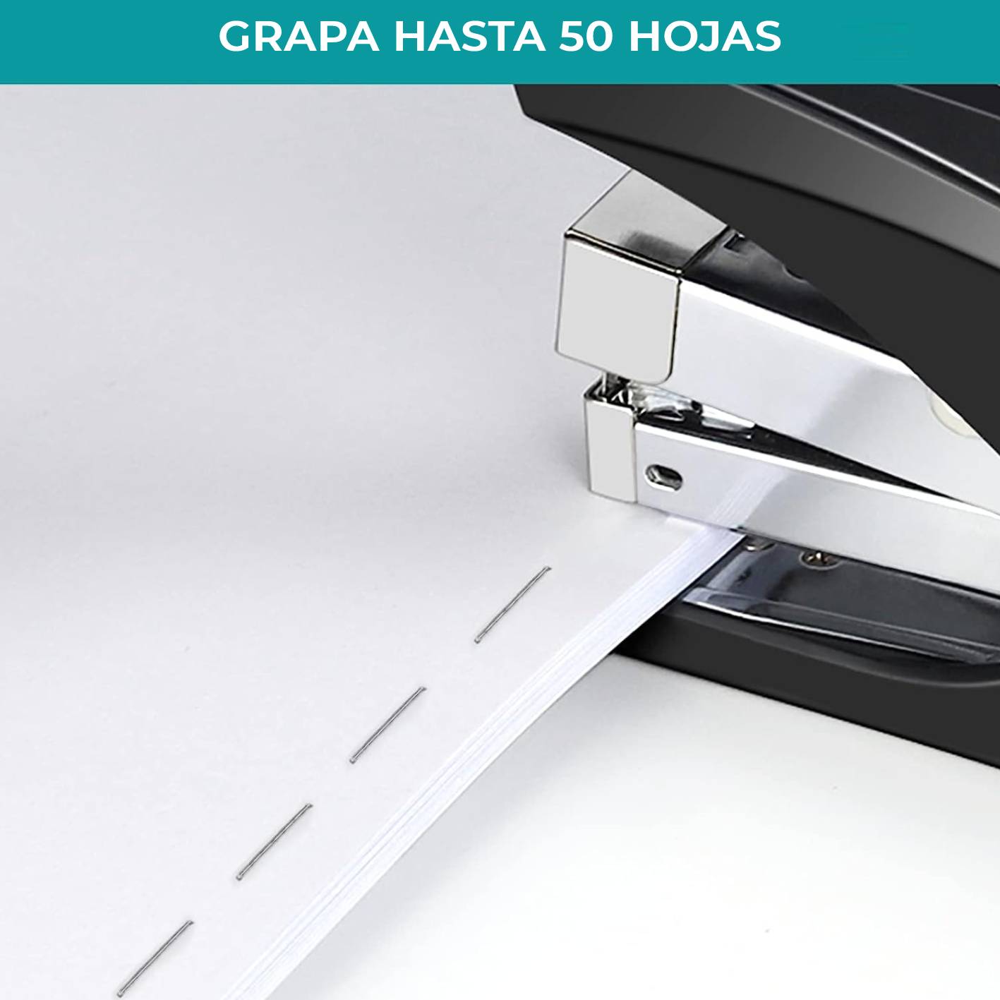 GRAPADORA AFMAT DE BAJO ESFUERZO PARA 50 HOJAS - NEGRO