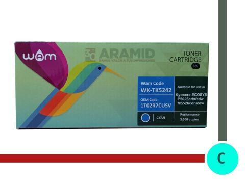 TONER COMPATIBLE KYOCERA CTK5242C CYAN