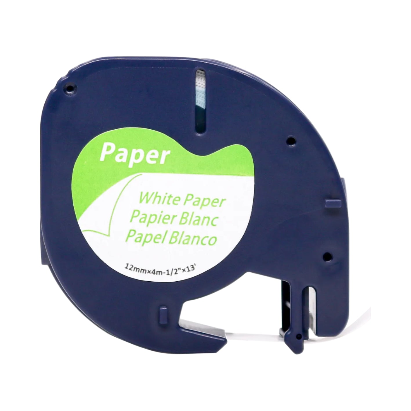 Cinta de Papel Compatible CLT 91330 12mmX4m Negro/Blanco