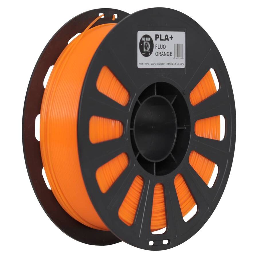 FILAMENTO PLA+ (1,75mm) - NARANJA FLUO