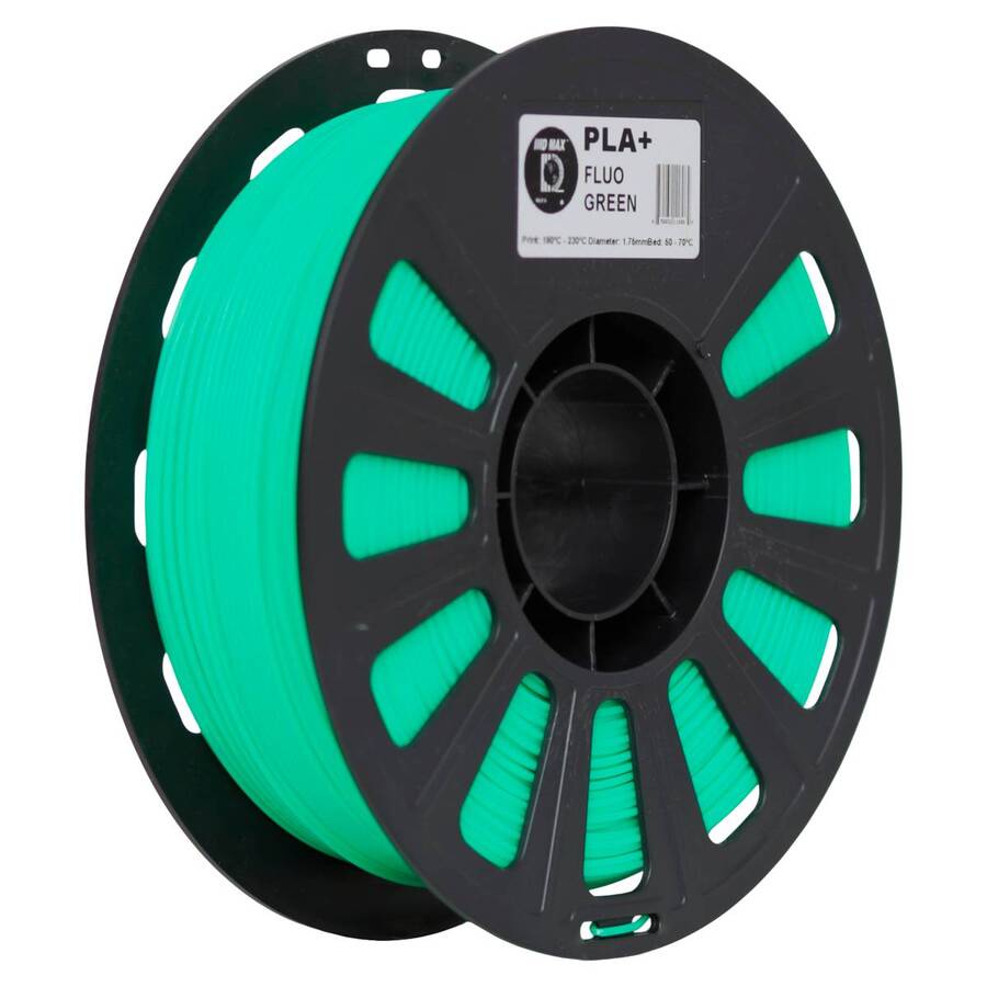 FILAMENTO PLA+ (1,75mm) - VERDE FLUO